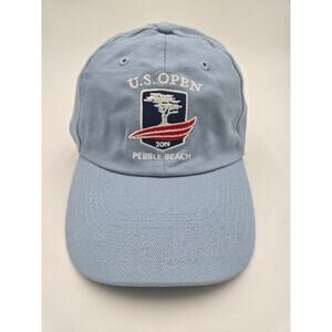 US Open 2019 Pebble Beach Golf Cap Hat Adult Adjustable Blue Cotton USGA